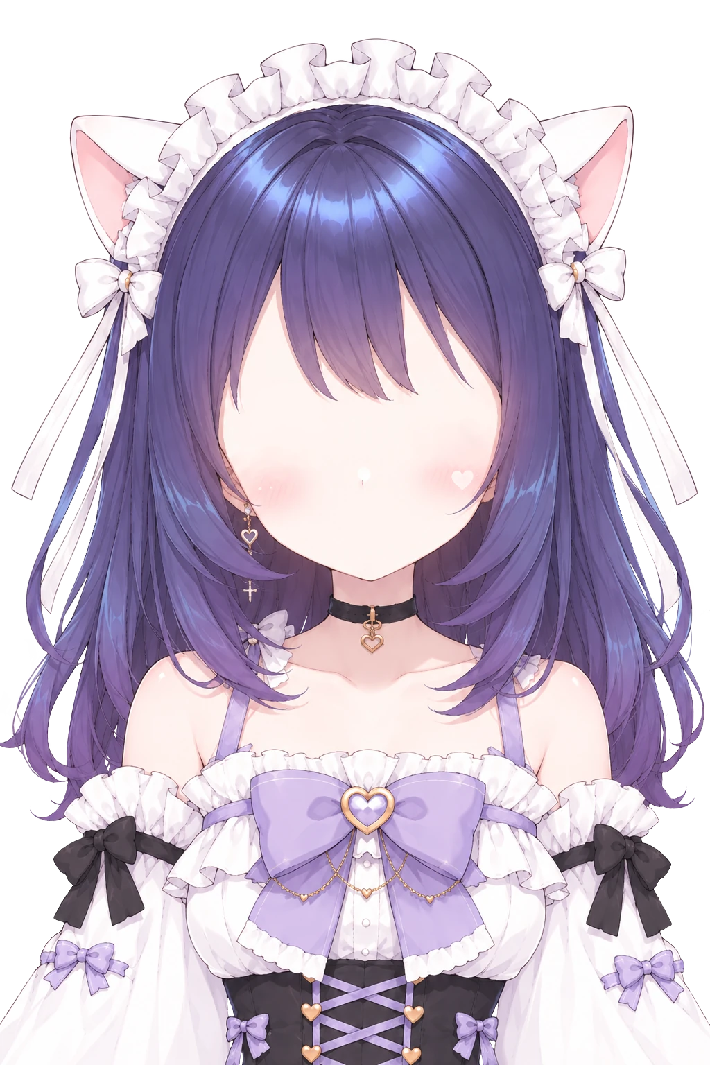 目と口に加えて眉も消した、のっぺらぼうの例の画像